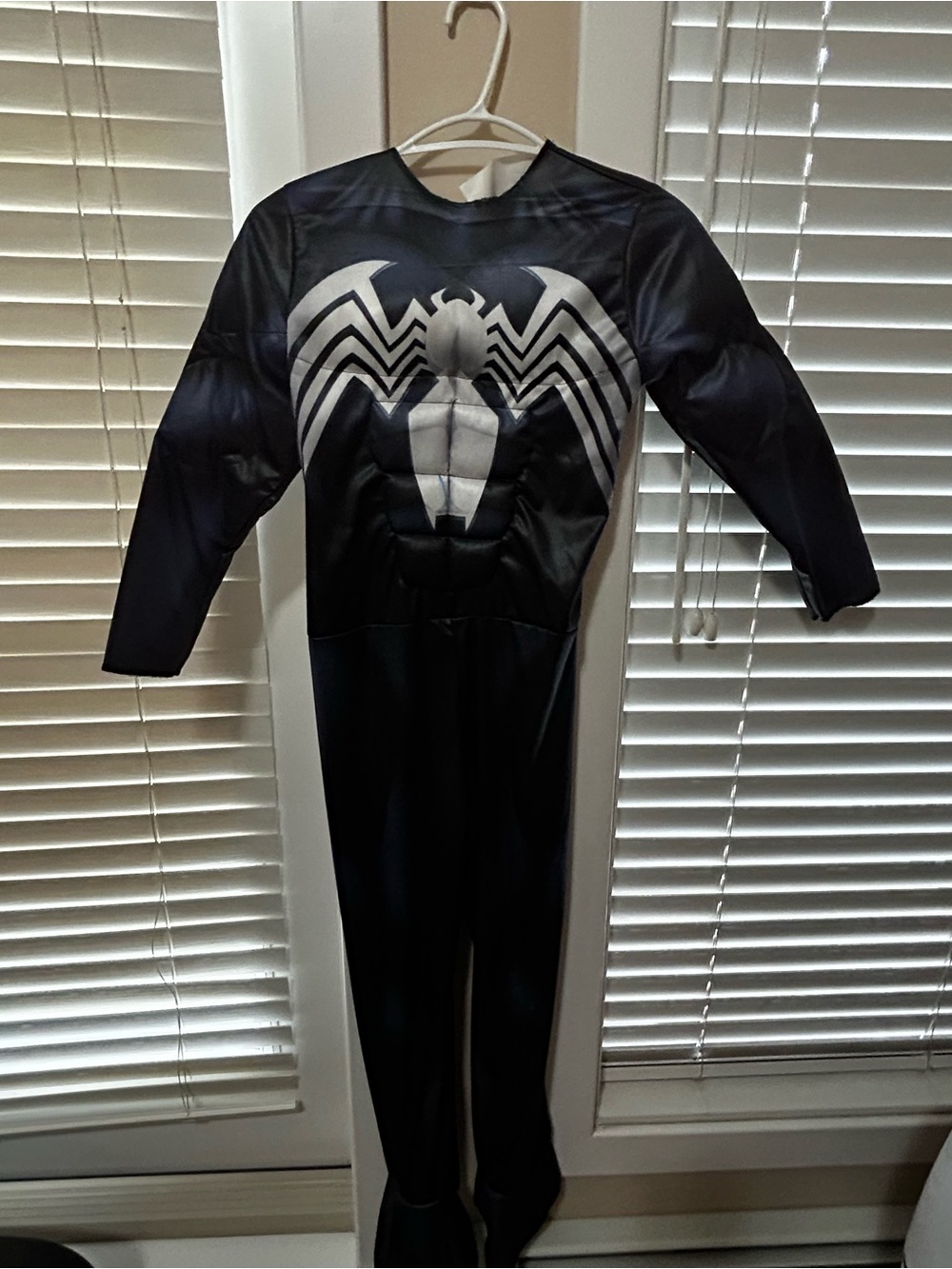 Spiderman Black and White Symbiote Muscle Kids One Piece